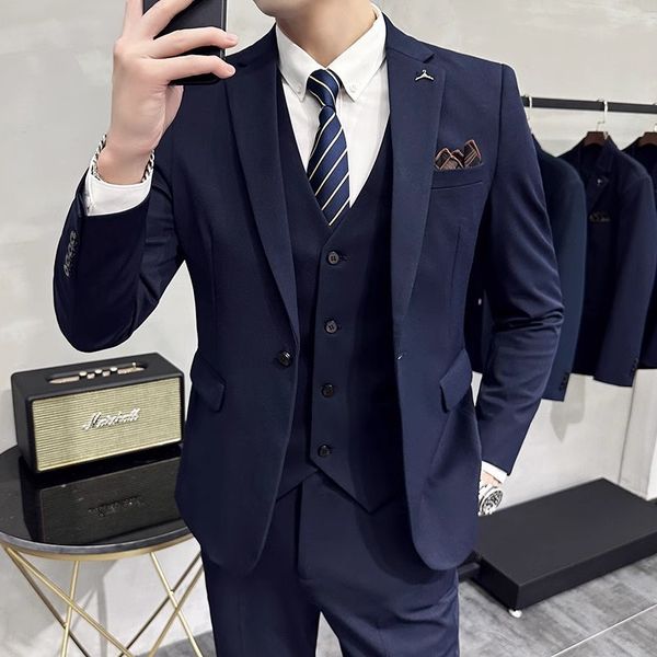 men's suits blazers fashion men's leisure boutique business solid color slim wedding suit / men's striped 3 pcs blazers jacke, White;black
men's suits blazers fashion men's leisure boutique business solid color slim wedding suit / men's striped 3 pcs blazers jacke, White;black