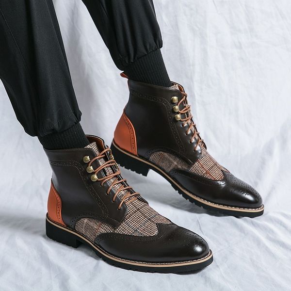 dress shoes italian genuine leather men boots business winter spring zipper british high boot mens cowhide pointy 230826, Black
dress shoes italian genuine leather men boots business winter spring zipper british high boot mens cowhide pointy 230826, Black