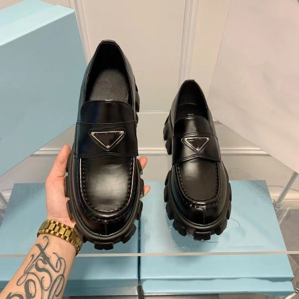 women comfort monolith brushed leather loafers shoes sliper on women oxford chunky rubber luxury fashion lug platfrom walking party wedding, Black
women comfort monolith brushed leather loafers shoes sliper on women oxford chunky rubber luxury fashion lug platfrom walking party wedding, Black