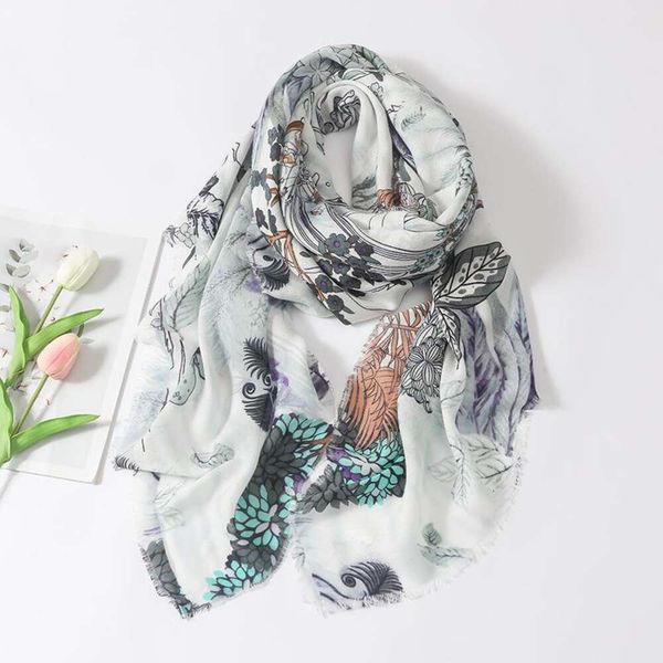 korean soft scarf travel sunblock beach towel decorative shawl spring and summer light cotton, Blue;gray
korean soft scarf travel sunblock beach towel decorative shawl spring and summer light cotton, Blue;gray