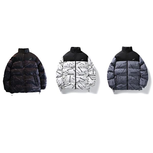 men's down jacket trend letter pattern design outdoor sports cotton long sleeve zipper jacket warm clothing winter coat, Black
men's down jacket trend letter pattern design outdoor sports cotton long sleeve zipper jacket warm clothing winter coat, Black