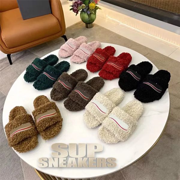 women's fashion designer lambwool slipper lady classic comfortable pantoufle slide shoes furry embroidery plush wool slippers bb for wa, Black
women's fashion designer lambwool slipper lady classic comfortable pantoufle slide shoes furry embroidery plush wool slippers bb for wa, Black