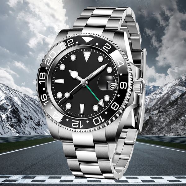 luxury watches gmt designer mens watch 40mm sapphire glass 904l mechanical automatic movement aaa quality fashion business watches with box, Slivery;brown
luxury watches gmt designer mens watch 40mm sapphire glass 904l mechanical automatic movement aaa quality fashion business watches with box, Slivery;brown