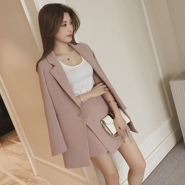 two piece dress insozkdg women suit lapel loose long sleeve chic blazers solid aline skirts korean fashion set female outfits 230826, White
two piece dress insozkdg women suit lapel loose long sleeve chic blazers solid aline skirts korean fashion set female outfits 230826, White