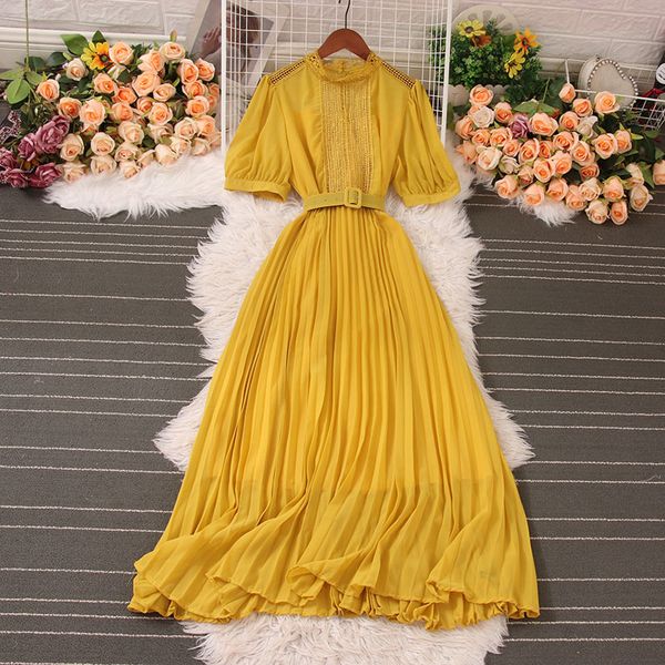 basic casual dresses summer sweet style women's dress summer new with belt solid color short-sleeve pleated stand high waist a-line dre, Black;gray
basic casual dresses summer sweet style women's dress summer new with belt solid color short-sleeve pleated stand high waist a-line dre, Black;gray