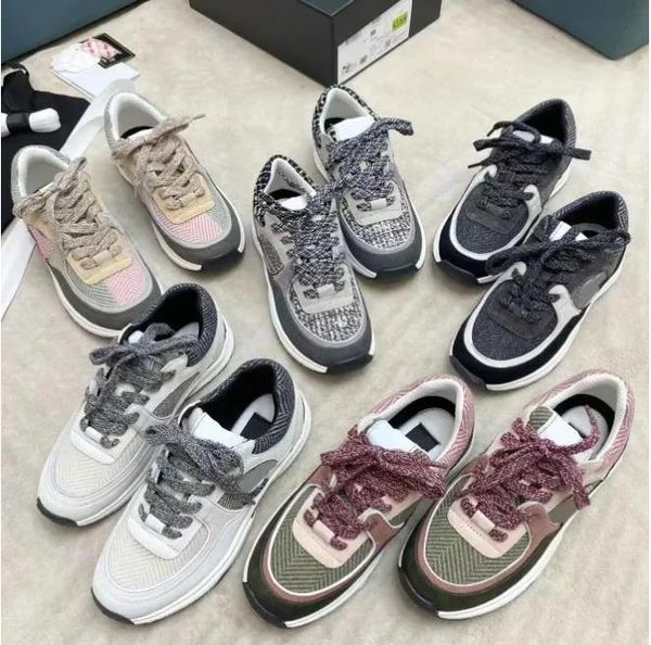 calfskin sneakers designer women leisure sports shoes fashion coton tweed suede leather mesh fabric dad shoes luxury high-quality outdoors t, Black
calfskin sneakers designer women leisure sports shoes fashion coton tweed suede leather mesh fabric dad shoes luxury high-quality outdoors t, Black
