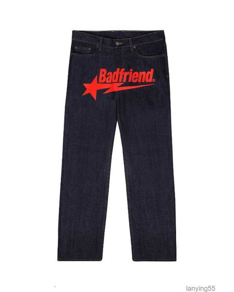 men's jeans badfriend letter printed loose jeans harajuku fashion punk rock wide-leg pants men and women all-match y2k street jeans 230, Blue
men's jeans badfriend letter printed loose jeans harajuku fashion punk rock wide-leg pants men and women all-match y2k street jeans 230, Blue
