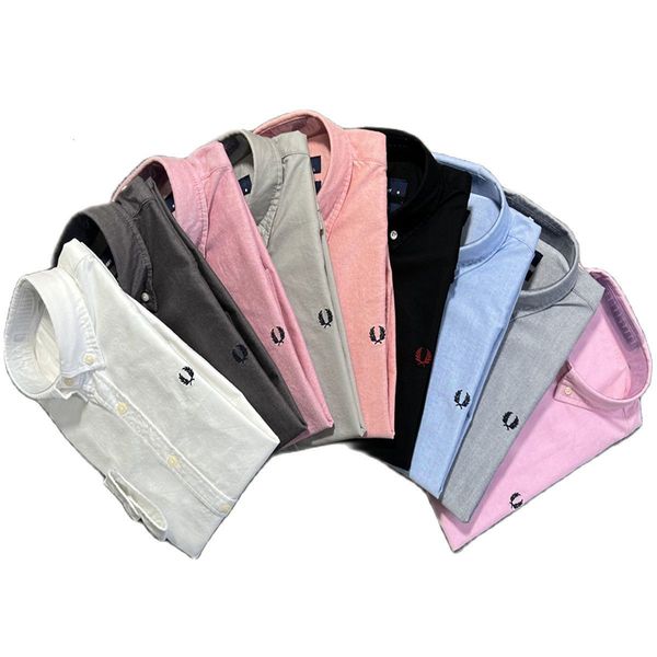 men's dress shirts spring and autumn wheat embroidery pure cotton business casual solid color long sleeve shirt for men 230826, White;black
men's dress shirts spring and autumn wheat embroidery pure cotton business casual solid color long sleeve shirt for men 230826, White;black