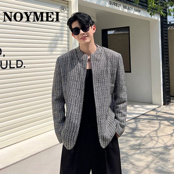 men's jackets noymei jacket chinese style fragrance deconstructed double layer hollow out round collar slim fit coat gray autumn wa2630, Black;brown
men's jackets noymei jacket chinese style fragrance deconstructed double layer hollow out round collar slim fit coat gray autumn wa2630, Black;brown