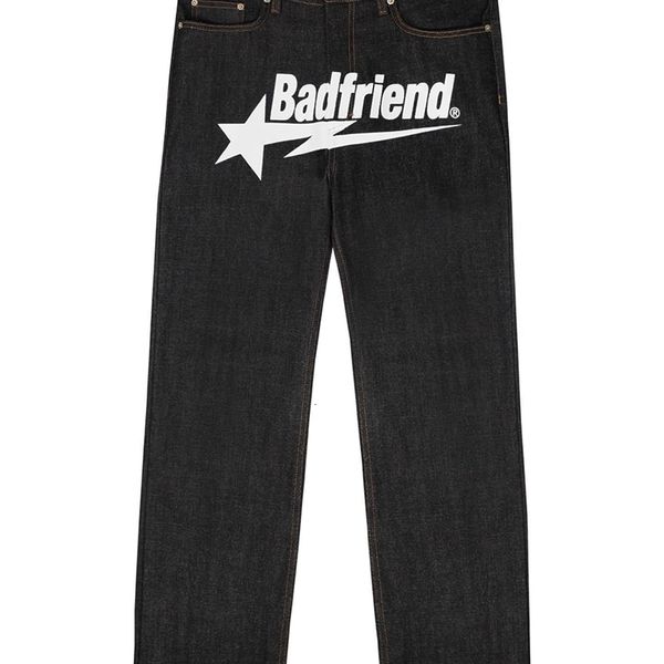 men's jeans y2k jeans hip hop badfriend letter printing baggy black pants harajuku fashion punk rock wide foot trousers streetwear 2308, Blue
men's jeans y2k jeans hip hop badfriend letter printing baggy black pants harajuku fashion punk rock wide foot trousers streetwear 2308, Blue