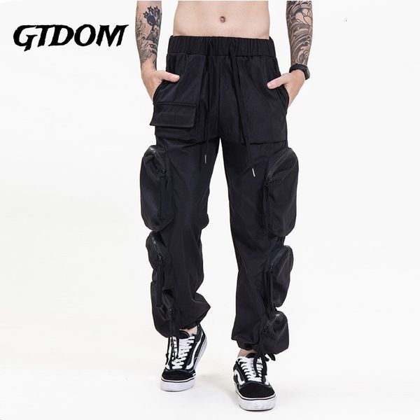 men's pants gtdom men fashion cards multiple pockets high street function short sleeve overalls summer casual 230826, Black
men's pants gtdom men fashion cards multiple pockets high street function short sleeve overalls summer casual 230826, Black