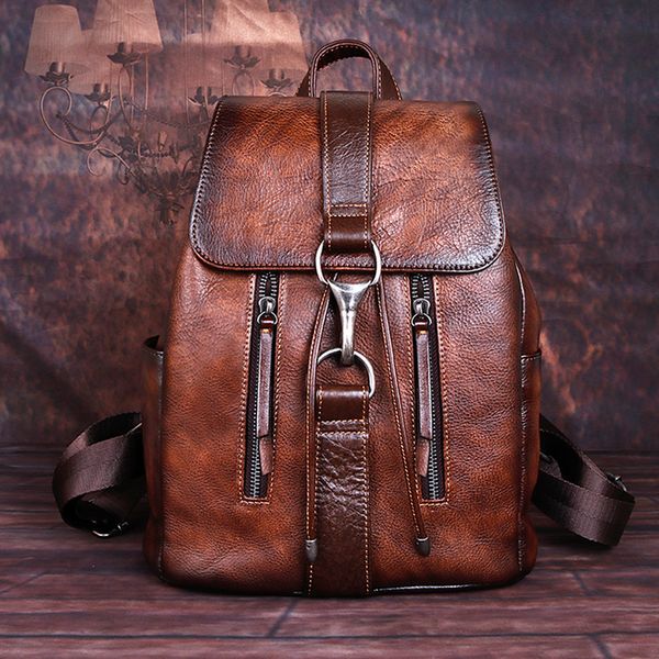 school bags natural skin women backpack for girls book daypack knapsack retro female travel lapbag genuine leather rucksack 230826
school bags natural skin women backpack for girls book daypack knapsack retro female travel lapbag genuine leather rucksack 230826