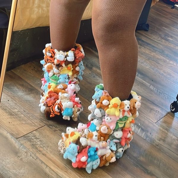 boots 2023 winter snow boot teddy covered in stuffed animals fluffy middle calf platform flat with cute white 230826, Black
boots 2023 winter snow boot teddy covered in stuffed animals fluffy middle calf platform flat with cute white 230826, Black