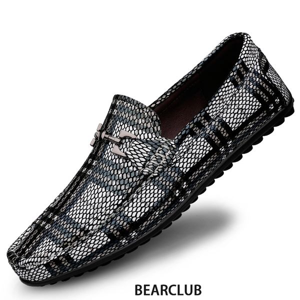 dress shoes bearclub men's moccasins genuine cow leather drive leisure loafers slipon soft natural flats snake skin pattern 230826, Black
dress shoes bearclub men's moccasins genuine cow leather drive leisure loafers slipon soft natural flats snake skin pattern 230826, Black