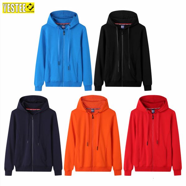 men's sweaters 100% cotton winter zipper hooded sweater solid color all-match coat couple embroidery printing customization 230826, White;black
men's sweaters 100% cotton winter zipper hooded sweater solid color all-match coat couple embroidery printing customization 230826, White;black