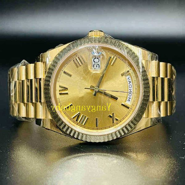 iv88 box papers with watch 40mm day-date prident 18k yellow gold japan movement automatic mens men's watche b p makerui3x, Silver
iv88 box papers with watch 40mm day-date prident 18k yellow gold japan movement automatic mens men's watche b p makerui3x, Silver