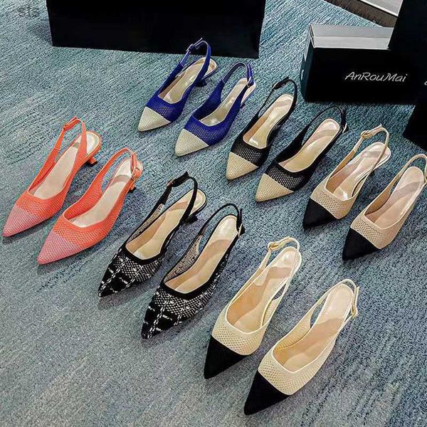 dress shoes summer sandals women's fashion contrast color pointed high heel princess lace up breathable mesh knitted temperament shoes, Black
dress shoes summer sandals women's fashion contrast color pointed high heel princess lace up breathable mesh knitted temperament shoes, Black