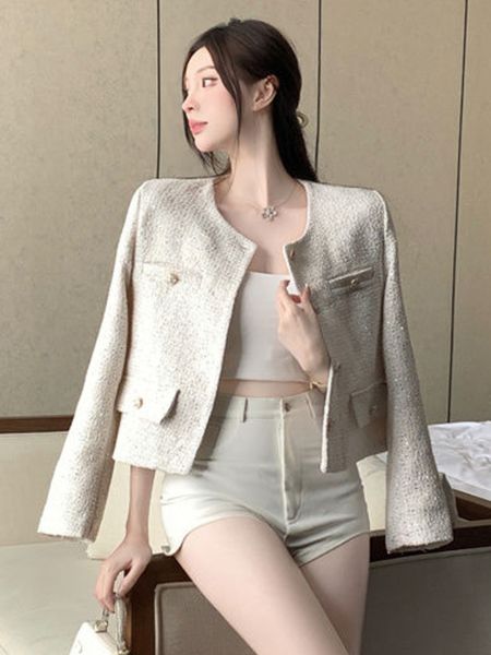 womens wool blends korean fashion casual small fragrance tweed jacket coat women fall winter fried street short casaco vintage woolen outwea, Black
womens wool blends korean fashion casual small fragrance tweed jacket coat women fall winter fried street short casaco vintage woolen outwea, Black