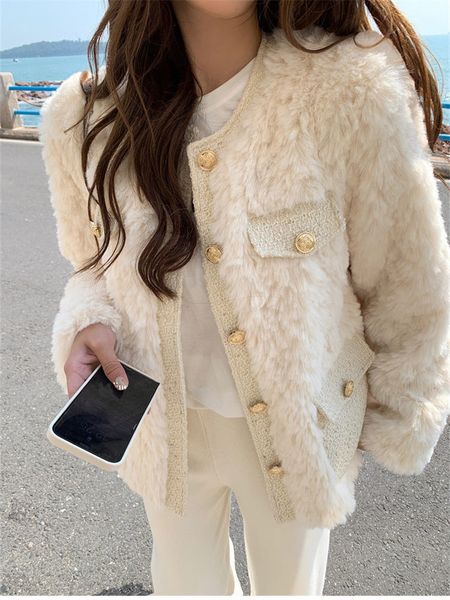womens fur faux women lamb woolen patchwork jacket winter warm sweet furry fluffy coat 230828, Black
womens fur faux women lamb woolen patchwork jacket winter warm sweet furry fluffy coat 230828, Black