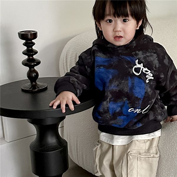 2023 autumn children tie-dye sweatshirt boys letter printed hooded long sleeve pullover fashion kids all-matching casual z3708, Black
2023 autumn children tie-dye sweatshirt boys letter printed hooded long sleeve pullover fashion kids all-matching casual z3708, Black