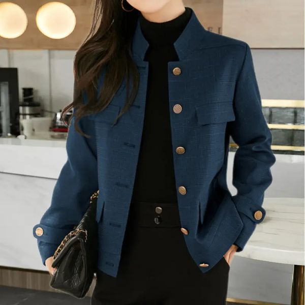 womens jackets standup collar small fragrance coat spring autumn jacket national style outerwear denim short female 230828, Black;brown
womens jackets standup collar small fragrance coat spring autumn jacket national style outerwear denim short female 230828, Black;brown