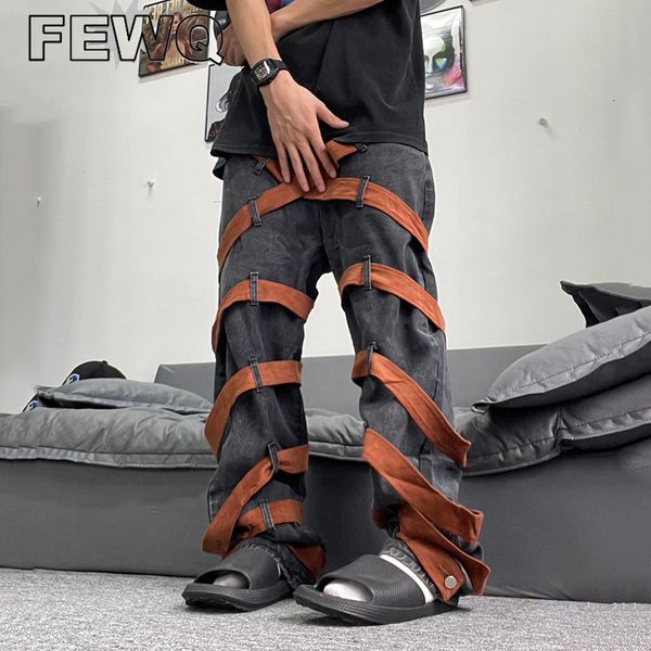 mens jeans fewq washed bandage stitching color high street male denim trousers niche design casual pant autumn 24b3328 230828, Blue
mens jeans fewq washed bandage stitching color high street male denim trousers niche design casual pant autumn 24b3328 230828, Blue