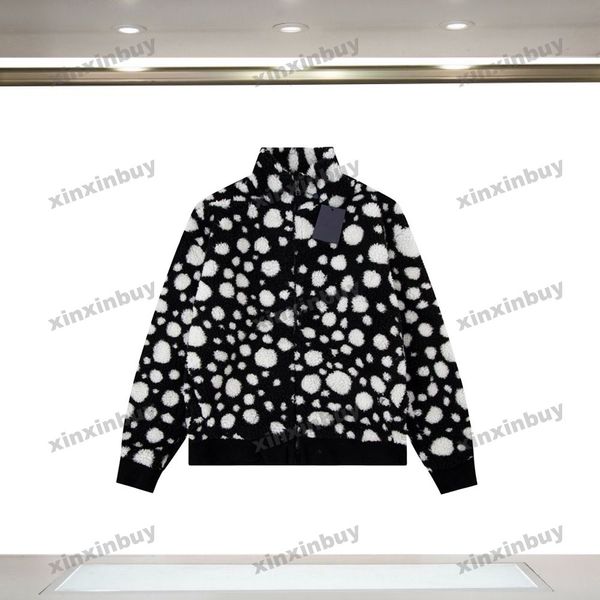 xinxinbuy men designer coat jacket fleece dots letter jacquard fabric long sleeve women gray black red blue s-xl, Black;brown
xinxinbuy men designer coat jacket fleece dots letter jacquard fabric long sleeve women gray black red blue s-xl, Black;brown