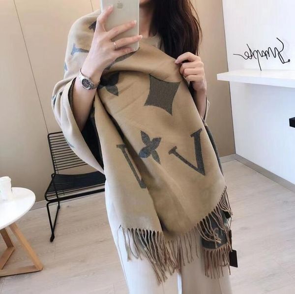 

Cashmere 2023 for Women Designer New Fashion Autumn/winter Warm Shawl Scarf Hot Clothing Collocation 256M OSDB