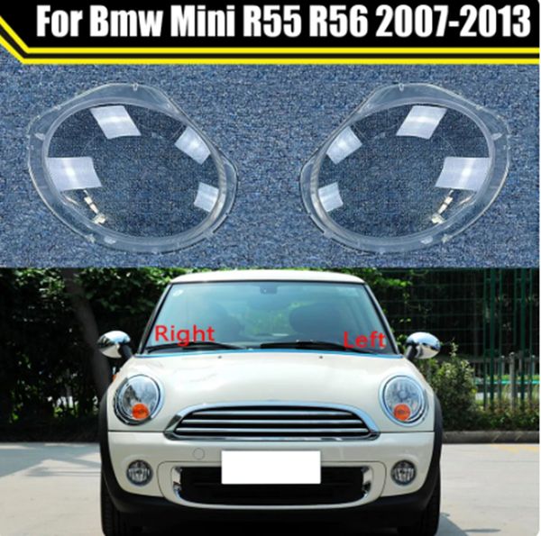 headlamp caps for bmw mini r55 r56 2007-2013 car headlight cover transparent lampshade lampcover head lamp light glass shell 
headlamp caps for bmw mini r55 r56 2007-2013 car headlight cover transparent lampshade lampcover head lamp light glass shell