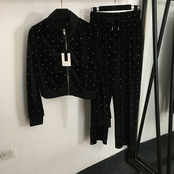 luxury velvet tracksuits womens zipper jacket pants personality long sleeve sport tracksuits 3 colors christmas tracksuit, Black
luxury velvet tracksuits womens zipper jacket pants personality long sleeve sport tracksuits 3 colors christmas tracksuit, Black