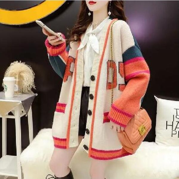 2023 new women's sweaters designer classic color matching women fashion simple casual cardigans wool kit female size coat pockets print, White;black
2023 new women's sweaters designer classic color matching women fashion simple casual cardigans wool kit female size coat pockets print, White;black