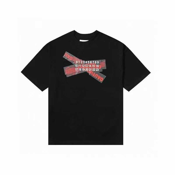 short designer t shirt margielas mm6 sleeve tested men's and women's loose pocket love rubber stripes small fashion brand couple t, White;black
short designer t shirt margielas mm6 sleeve tested men's and women's loose pocket love rubber stripes small fashion brand couple t, White;black