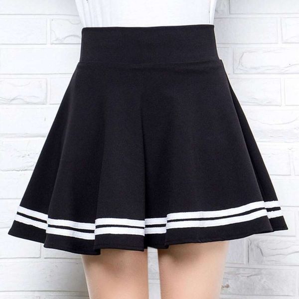 high waisted skirt for students pre school style sweet fluffy pleated a line short, Black
high waisted skirt for students pre school style sweet fluffy pleated a line short, Black