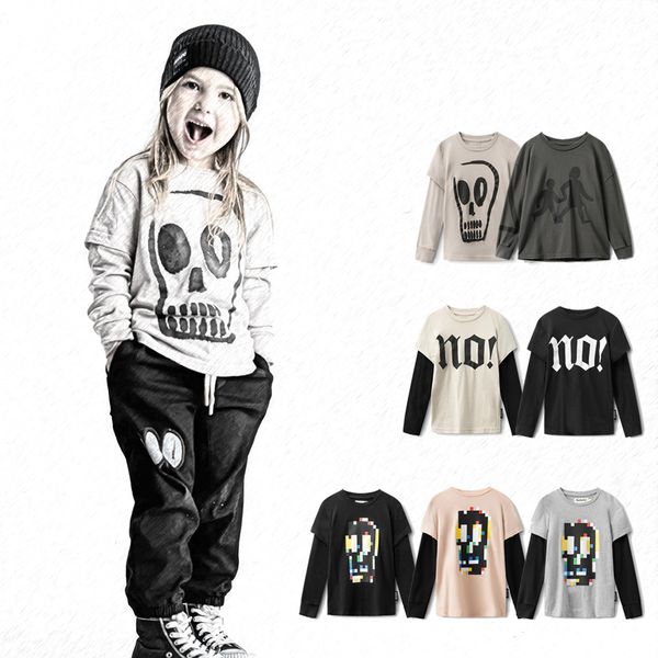 fashion kids cotton old fake 2pcs t-shirt n style boys letter skull printed long sleeve tees 2023 autumn children loose casual s0461, Blue
fashion kids cotton old fake 2pcs t-shirt n style boys letter skull printed long sleeve tees 2023 autumn children loose casual s0461, Blue