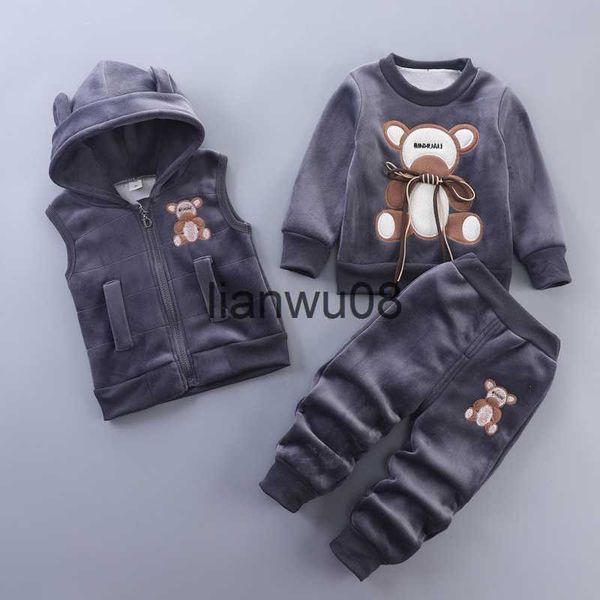 clothing sets new winter baby clothing sets autumn boys girls cotton thick warm hooded sweater cartoon cute bear threepiece kids suit 04y x0, White
clothing sets new winter baby clothing sets autumn boys girls cotton thick warm hooded sweater cartoon cute bear threepiece kids suit 04y x0, White