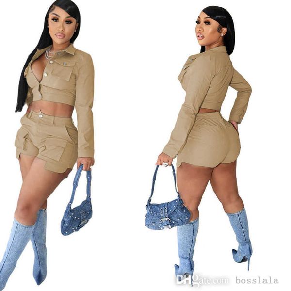 womens pants suit new spring autumn casual sports two piece set solid color long sleeve crop and shorts outfits, White
womens pants suit new spring autumn casual sports two piece set solid color long sleeve crop and shorts outfits, White