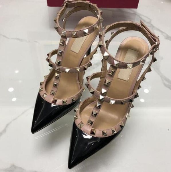 new women pumps wedding shoes woman high heels sandal nude fashion ankle straps rivets shoes high heels bridal shoe, Black
new women pumps wedding shoes woman high heels sandal nude fashion ankle straps rivets shoes high heels bridal shoe, Black