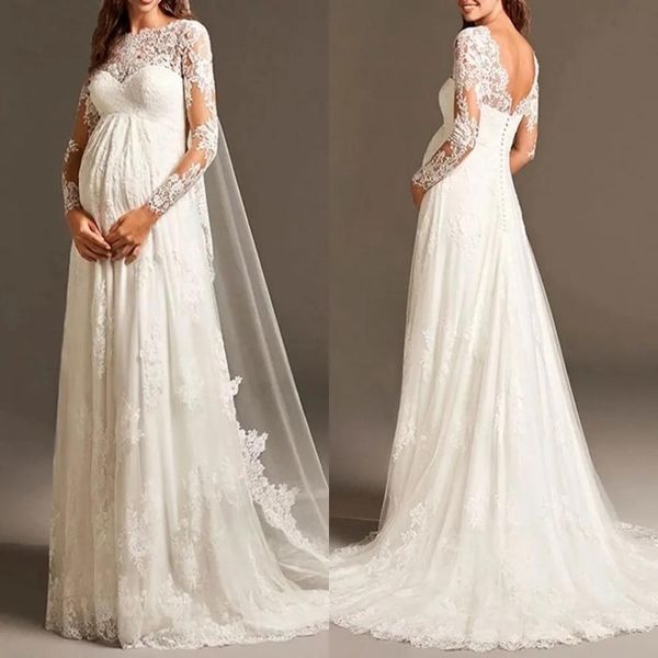 wedding dresses ivory bridal gowns a line lace up new custom o-neck long sleeve sweep train lace applique white plus size formal
wedding dresses ivory bridal gowns a line lace up new custom o-neck long sleeve sweep train lace applique white plus size formal