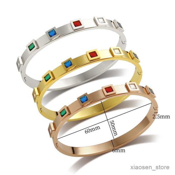 bracelets multicolor bracelets bangles for women girl crystal cuff bangle stainless steel luxury jewelry gift r230828, Golden;silver
bracelets multicolor bracelets bangles for women girl crystal cuff bangle stainless steel luxury jewelry gift r230828, Golden;silver