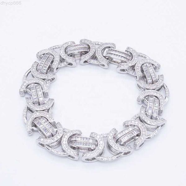 hip hop brass byzantine style nice quality baguette diamond cz gold bracelet men, Silver
hip hop brass byzantine style nice quality baguette diamond cz gold bracelet men, Silver