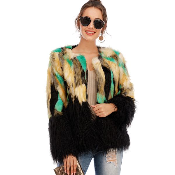 womens leather faux elegant fur coat autumn winter warm patchwork female plus size fashion long sleeve imitation short coats 230828, Black
womens leather faux elegant fur coat autumn winter warm patchwork female plus size fashion long sleeve imitation short coats 230828, Black