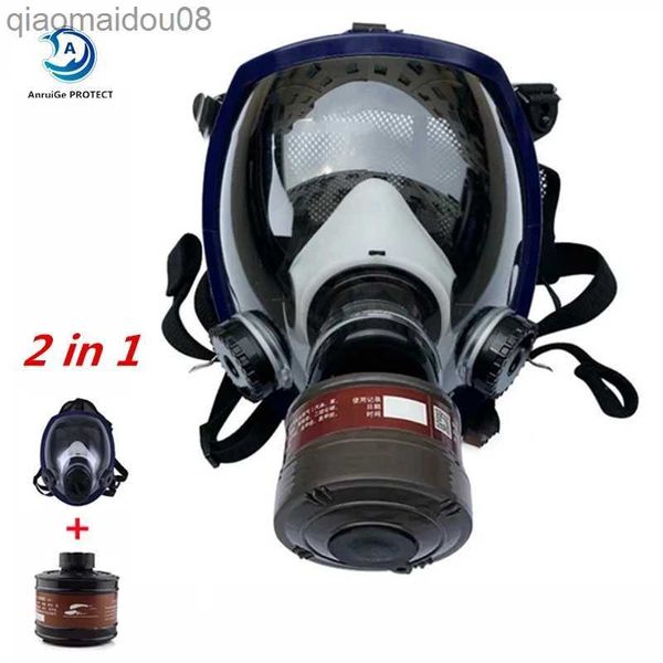 Image of Clothing Multifunctional Protective 6800 Gas Mask Ultra-Transparent Fully Sealed Protective Mask Spray Paint Nuclear Radiation Gas Mask HKD230828