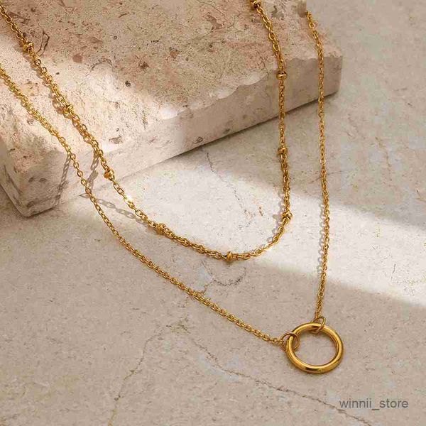 pendant necklaces necklaces trending products circle pendant layer chain light luxury choker fine necklace for women jewelry r230828, Silver
pendant necklaces necklaces trending products circle pendant layer chain light luxury choker fine necklace for women jewelry r230828, Silver