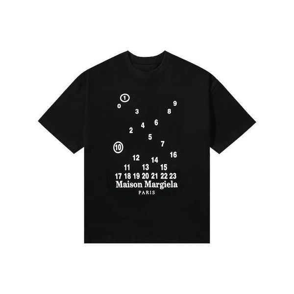 version designer t shirt of margielas mm6 correct magilla series with overlapping letters embroidered on the chest simple short sleeved mens, White;black
version designer t shirt of margielas mm6 correct magilla series with overlapping letters embroidered on the chest simple short sleeved mens, White;black