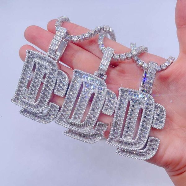 white gold plated sterling sier hip hop men fashion rapper jewelry iced out moissanite dream chaser pendant, Silver
white gold plated sterling sier hip hop men fashion rapper jewelry iced out moissanite dream chaser pendant, Silver