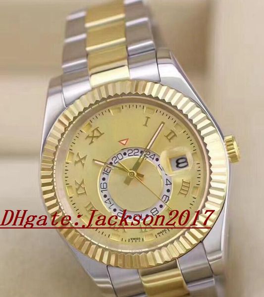 watches 42mm sky-dweller gmt workin 326938 326934 326935 18k gold steel asia 2813 movement mechanical automatic mens watch men's wristw, Slivery;brown
watches 42mm sky-dweller gmt workin 326938 326934 326935 18k gold steel asia 2813 movement mechanical automatic mens watch men's wristw, Slivery;brown