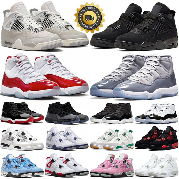 4 basketball shoes men women 11 military black cat frozen moments cool grey cherry 11s 4s pine green red cement mens trainers outdoor sports
