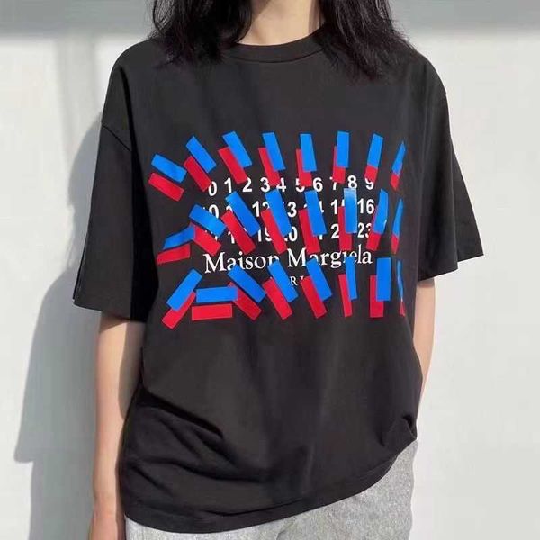 designer t shirt margielas mm6 high version adhesive tape letter number printed loose fitting short sleeved men's and women's pure, White;black
designer t shirt margielas mm6 high version adhesive tape letter number printed loose fitting short sleeved men's and women's pure, White;black
