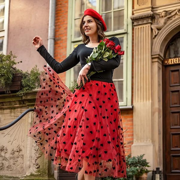 skirts 3d heart doublelayered mesh maxi skirt women chic voile red pleated long tulle ins tutu 230828, Black
skirts 3d heart doublelayered mesh maxi skirt women chic voile red pleated long tulle ins tutu 230828, Black