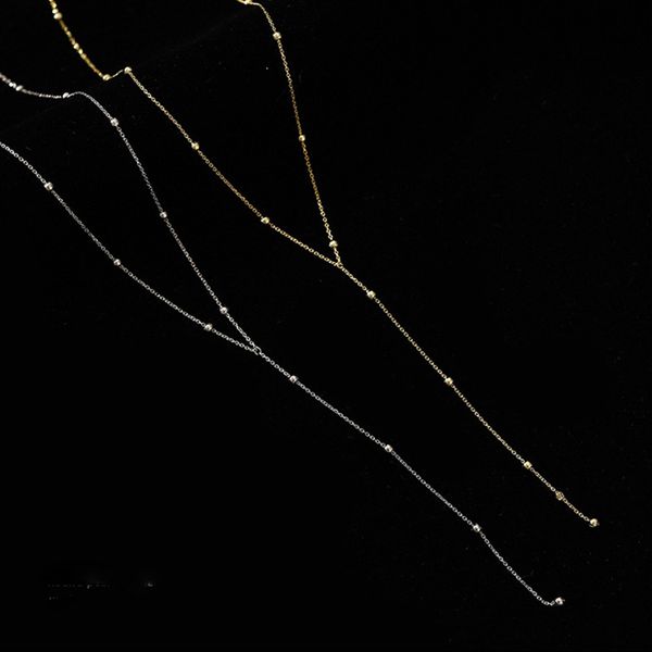 simple round beads long fringe necklace clavicle chain long geometric chain womens custom jewelry choker necklace, Silver
simple round beads long fringe necklace clavicle chain long geometric chain womens custom jewelry choker necklace, Silver